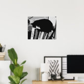 Library Cat Poster (Thuiskantoor)