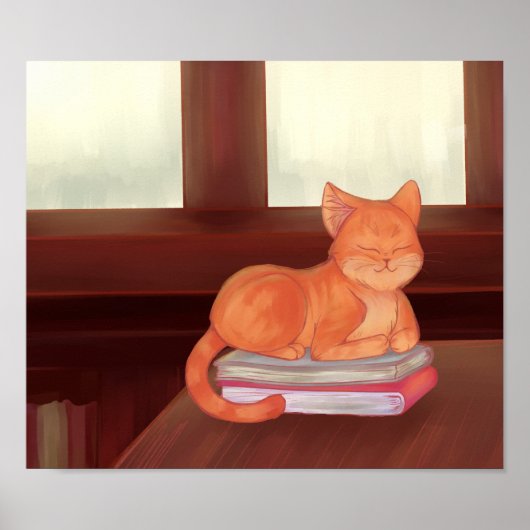 Library Cat Poster (Voorkant)