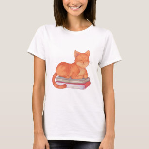 Library Cat T-shirt