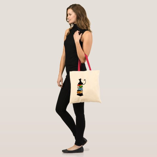 Library Cat Tote Bag (Voorkant (model))