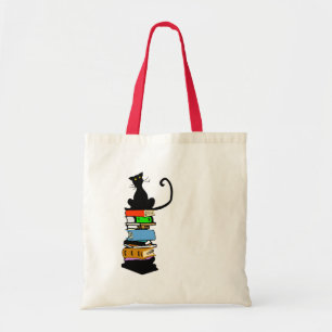 Library Cat Tote Bag