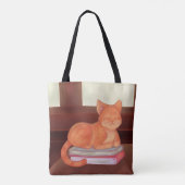 Library Cat Tote Bag (Achterkant)