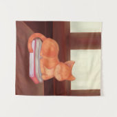 Library Cat Wandkleed (Voorkant (horizontaal))