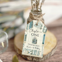 Library Chapter ONE Blue Boy Book 1st Birthday Cadeaulabel