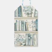 Library Chapter ONE Blue Boy Book 1st Birthday Cadeaulabel (Achterkant)