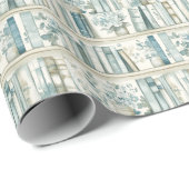 Library Chapter ONE Blue Boy Book 1st Birthday Cadeaupapier (Rol Hoek)