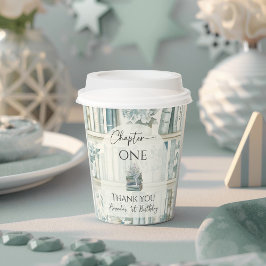 Library Chapter ONE Blue Boy Book 1st Birthday Papieren Bekers