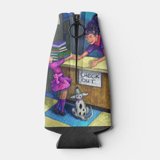 Library Check Out Artwork Flesjeskoeler (Achterkant)