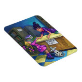 Library Check Out Artwork Magneet (Rechterzijde)