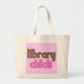 Library Chick Canvas tas (Voorkant)