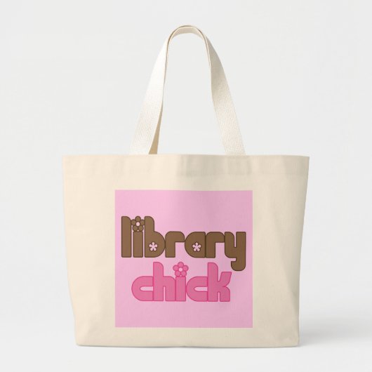 Library Chick Canvas tas (Voorkant)