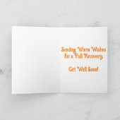 "Library Church Furnace" Get Well Card Kaart (Binnen)