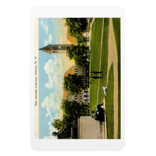 Library, Cornell, Ithaca NY 1926  Briefkaart Magneet (Verticaal)