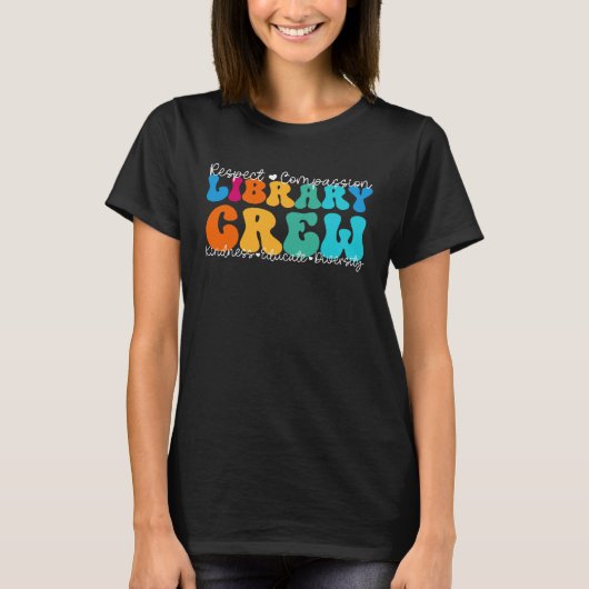 Library Crew Appreciation Week Terug naar school T-shirt (Voorkant)
