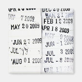Library Date Stamp Magnet (Voorkant)