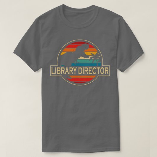 Library Director Dinosaur T-shirt (Design voorkant)
