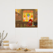 Library Dragon Poster (Keuken)