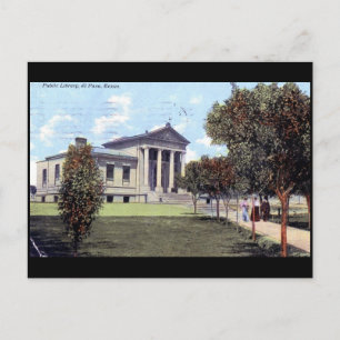 Library, El Paso, Texas 1911  Briefkaart