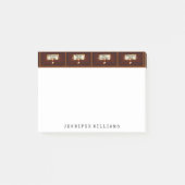 Library File Cabinet English Teacher Writer Custom Post-it® Notes (Voorkant)