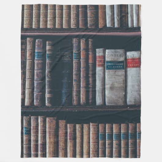LIBRARY FLEECE DEKEN (Voorkant)