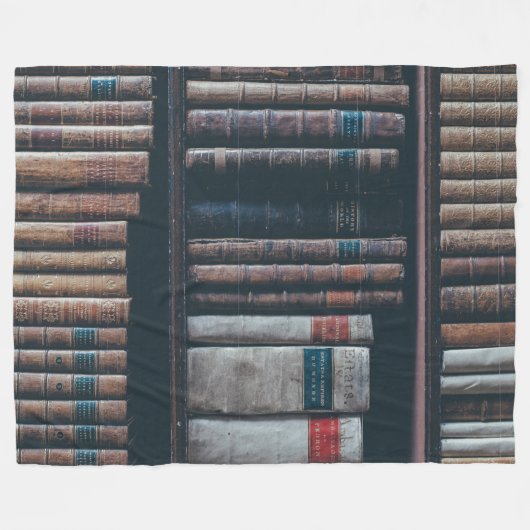 LIBRARY FLEECE DEKEN (Voorkant (Horizontaal))
