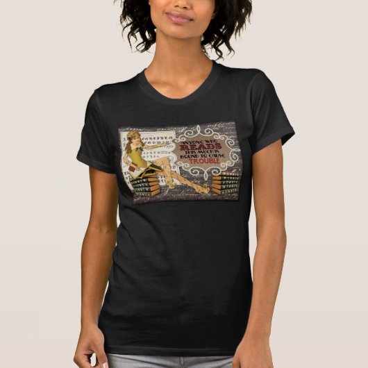 Library Floozie Tshirt (Voorkant)