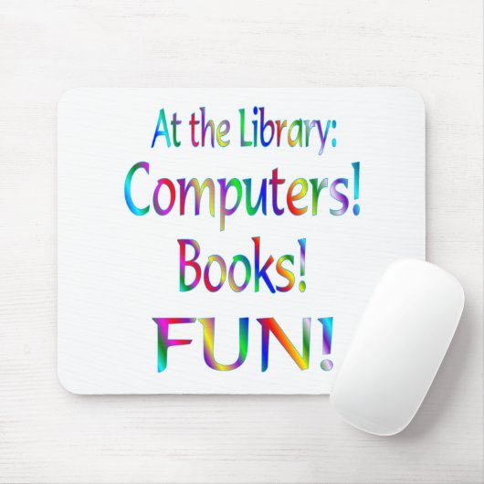 Library Fun Muismat (Met muis)