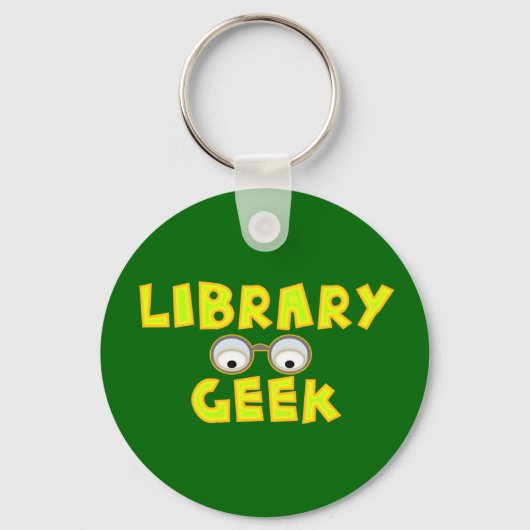 Library Geek Sleutelhanger (Voorkant)