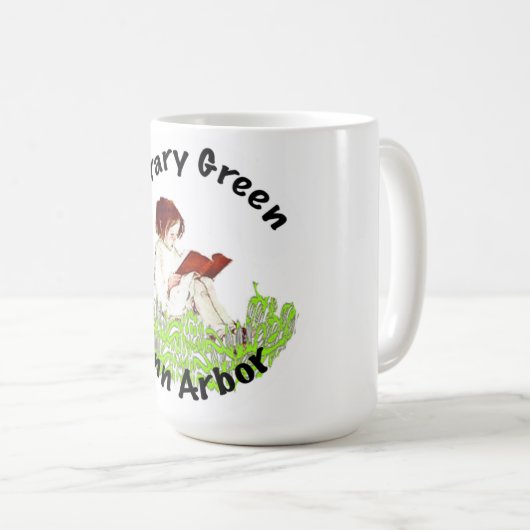Library Green Koffiemok (Voorkant rechts)
