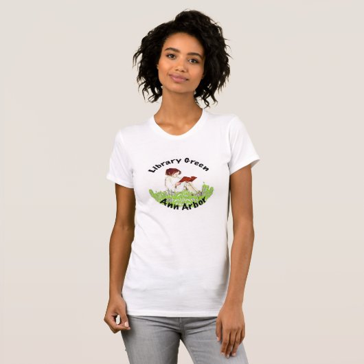 Library Green T-shirt (Voorkant volledig)