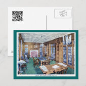 Library, Hotel Dennis, Atlantic City 1926  Briefkaart (Voorkant / Achterkant)