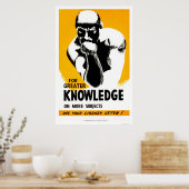Library Is Knowledge 1940 WPA Poster (Keuken)