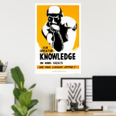 Library Is Knowledge 1940 WPA Poster (Thuiskantoor)