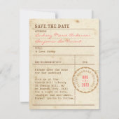 Library Kaart De datum opslaan (Voorkant)