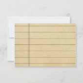 Library Kaart | Kaart RSVP-respons (Achterkant)