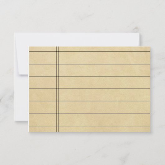 Library Kaart | Kaart RSVP-respons (Achterkant)