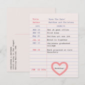 Library Kaart Save the Date Briefkaart (Voorkant / Achterkant)