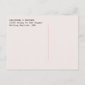 Library Kaart Save the Date Briefkaart (Achterkant)