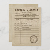 Library Kaart Sla de datum op (Voorkant / Achterkant)