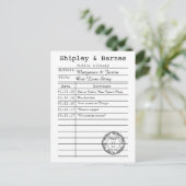 Library Kaart Sla de datum op (Staand voorkant)