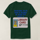 Library Kaart T-shirt (Design voorkant)