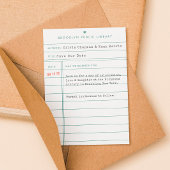 Library Kaart Wedding Sla de datum op