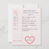 Library Kaart Wedding Sla de datumaankondiging op (Voorkant)