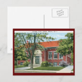 Library, Marion, Illinois Briefkaart (Voorkant / Achterkant)