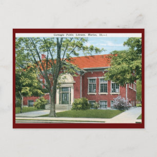 Library, Marion, Illinois  Briefkaart