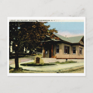 Library, Marlborough, NY  Briefkaart