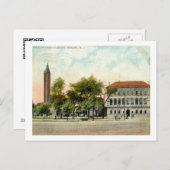 Library, Newark, New Jersey 1908  Briefkaart (Voorkant / Achterkant)