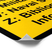 Library of Congress Catalogus Systeem: waarschuwin Poster (Hoek)