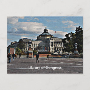 Library of Congress in mozaïekpatroon Briefkaart