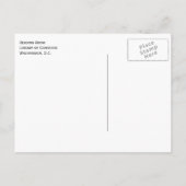 Library of Congress Reading Room, Washington D.C. Briefkaart (Achterkant)